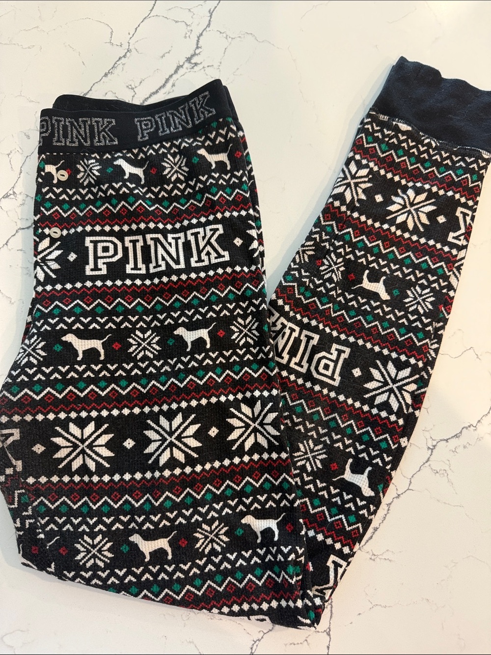 PINK Victoria's Secret Christmas Pajama Leggings